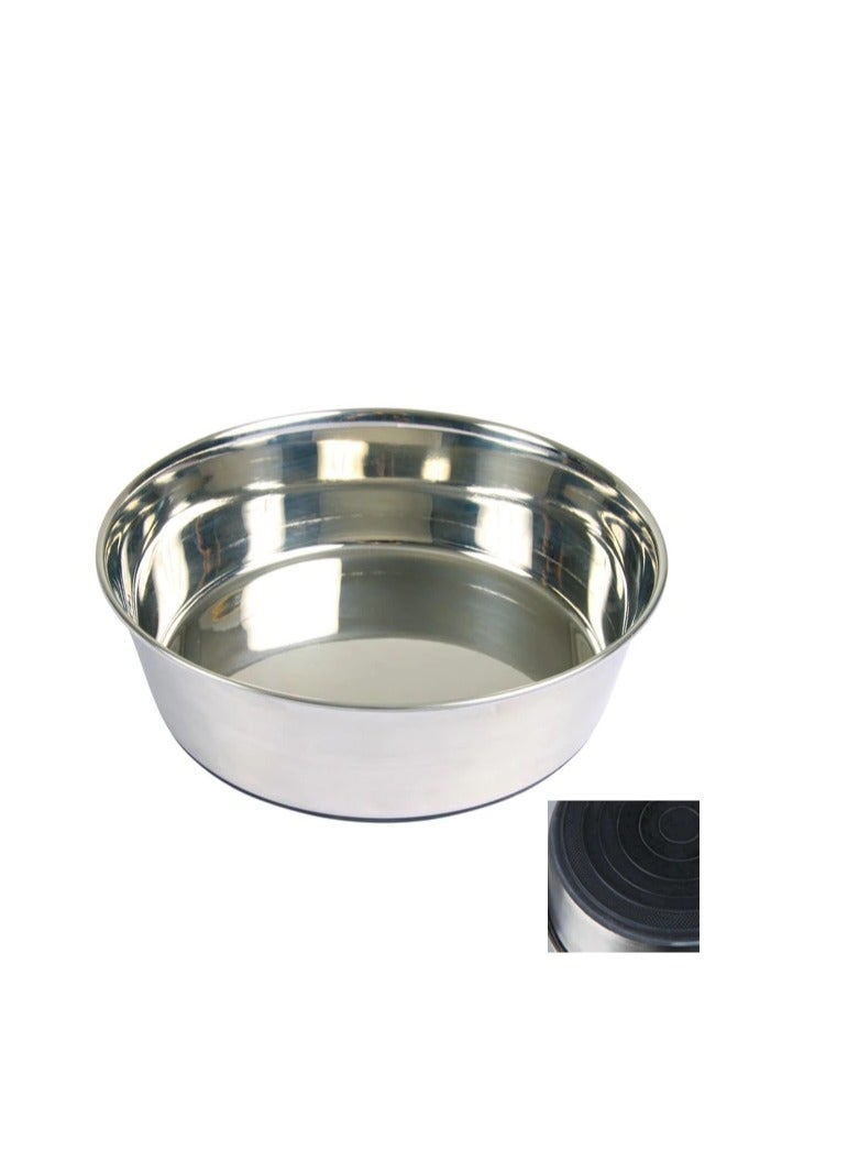 تريكسي وعاء تريكسي ستانلس ستيل مع قاعدة مطاطية للكلاب - Image 2