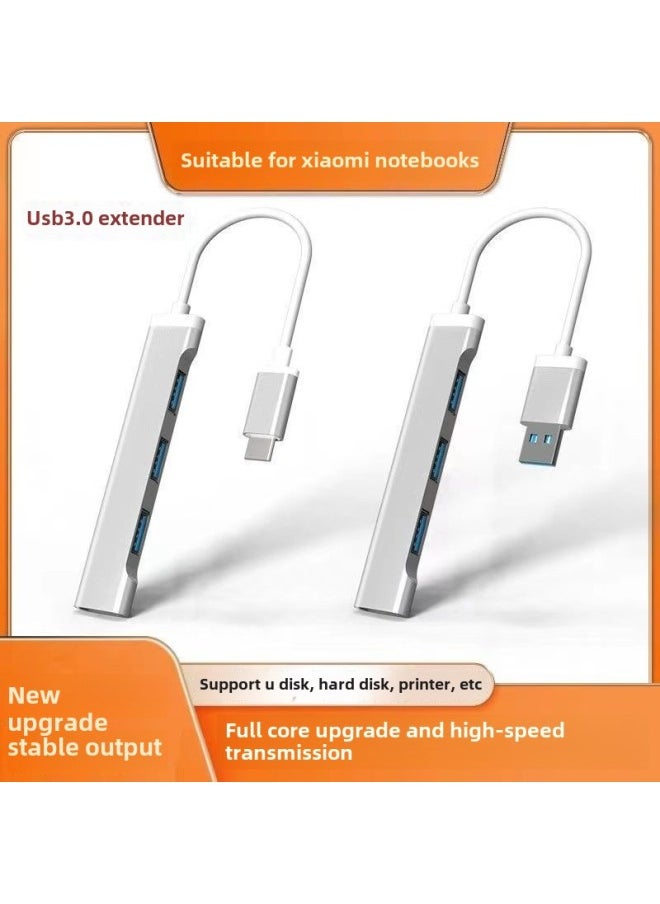 Generic - Typec Docking Station Computer Docking Station USB3.0 Four-port Hub Hub Splitter Otg Converter-Number Of Interfaces:The Activity Is About To End 00:59 Minutes-type-c -grey - Image 1
