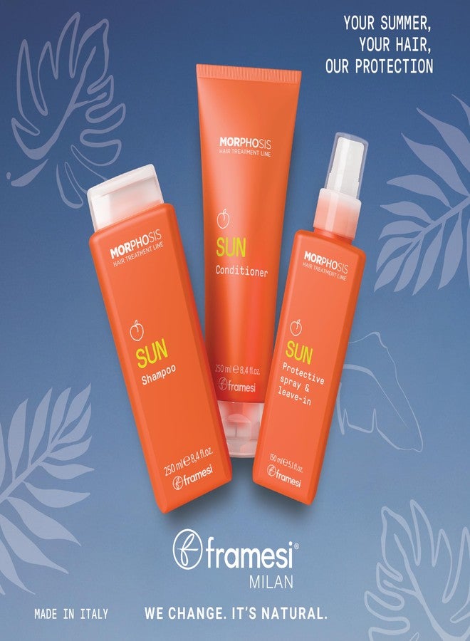 فراميسي شامبو فراميسي مورفوسيس صن، يزيل الكلور وبقايا الملح والرمل بلطف، وينظف ويرطب الشعر وفروة الرأس بعمق، مكونات طبيعية، آمن على الشعر المصبوغ - Image 5