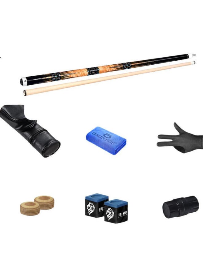 O'MIN Aomi Haihuang Zhiren Pool Cue, Big Head Nine-Ball Cue, Black 8-Ball Cue, American Pool Cue, Eight-Ball Black Eight Cue, Barrel Set - Image 2