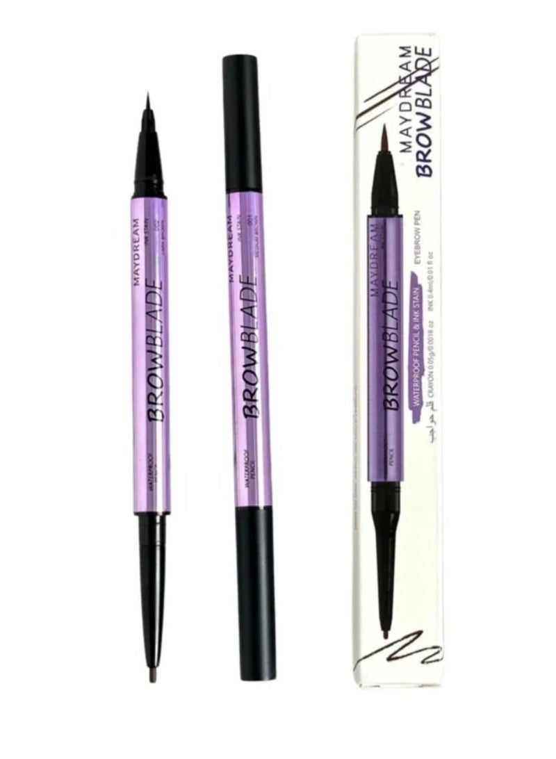 MAYDREAM Long Lasting Waterproof Eyebrow pencil Dark Brown 002 - Image 1