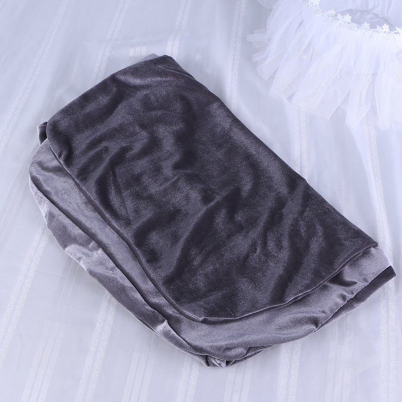 2pcs Elastic Seat Protective Case Removable Stretchy Chair Sleeve Chair Cover for Hotel Party Office (Grey) - Image 5