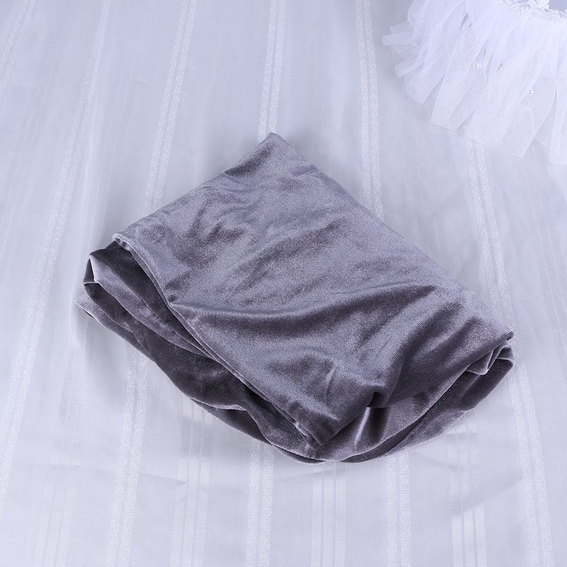 2pcs Elastic Seat Protective Case Removable Stretchy Chair Sleeve Chair Cover for Hotel Party Office (Grey) - Image 3
