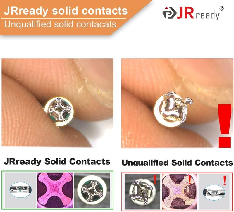JRready ST6114 DT 4 Pin Connector DT06-4S DT04-4P Gray Waterproof Electrical Wire Connector with Deutsch Solid Contact Wire Size 14-20AWG and Sealing Plug,3 Sets - Image 5