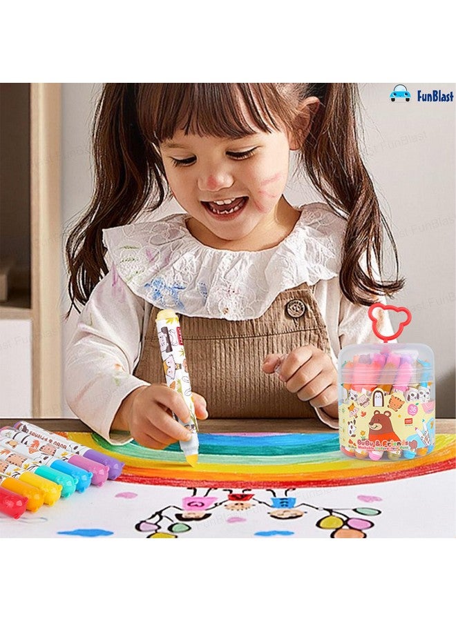 فنبلاست أقلام تلوين فن بلاست - أقلام ألوان مائية قابلة للغسل، مجموعة تلوين، أقلام رسم فنية، أقلام رسم ملونة للأطفال، أدوات رسم فنية، لوازم فنية جذابة (36 قطعة) - Image 5