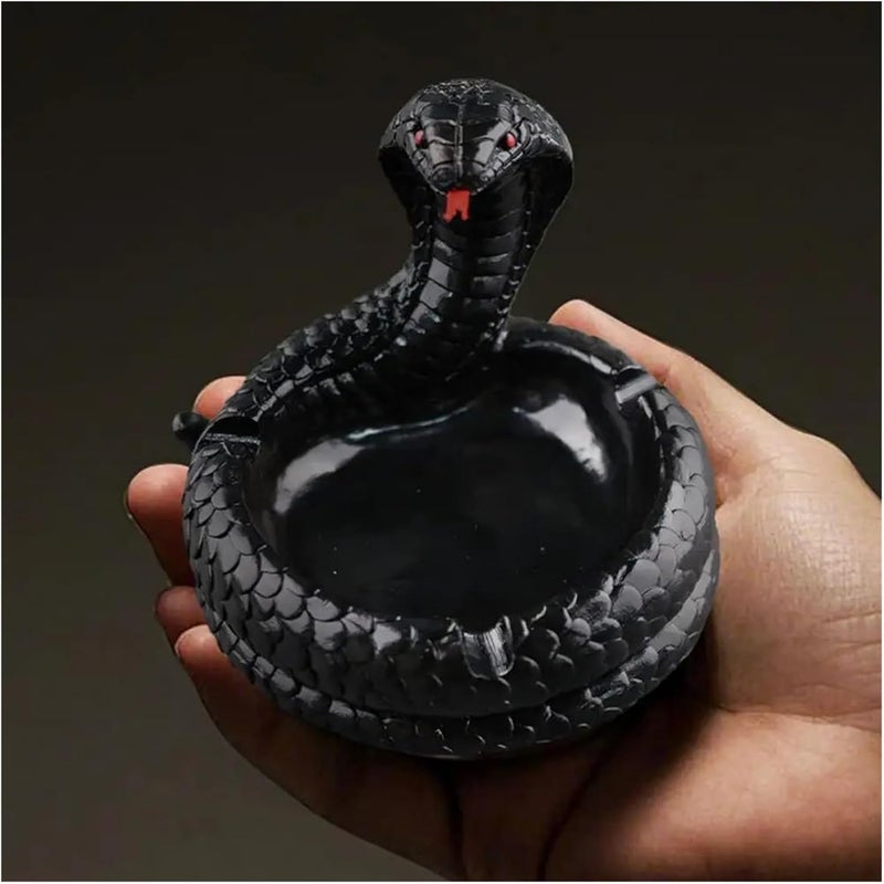 Creative Snake Resin Ashtray - Table Decoration Suitable for Reptile Enthusiasts, Suitable for Home Offices - Image 4