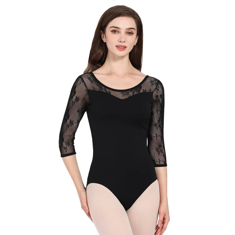 ModLatBal Women and Girls Long Sleeve Leotards for Ballet Dance Gymnastics Bodysuit - Image 4