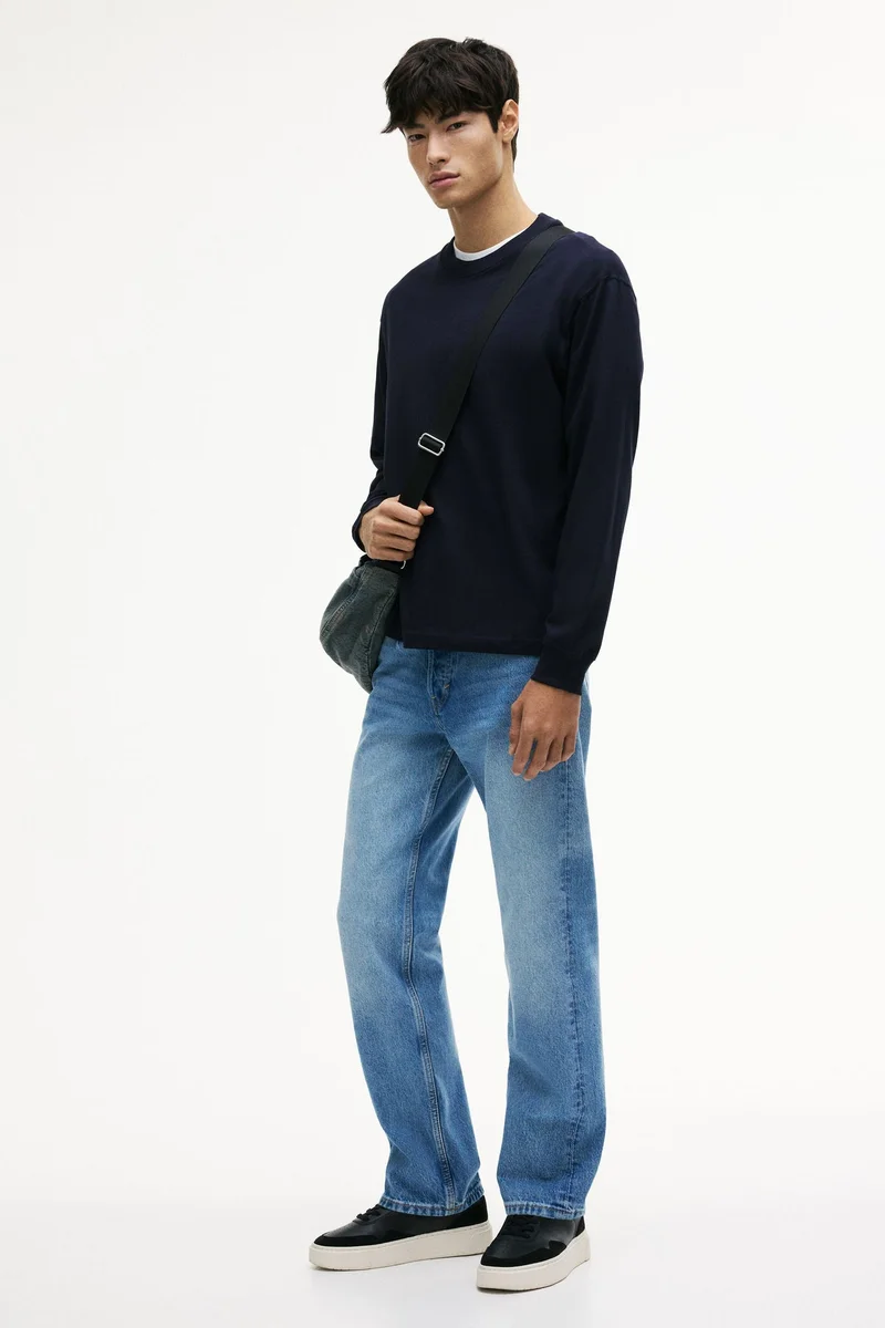 H&M Loose Fit Long-sleeved jersey top