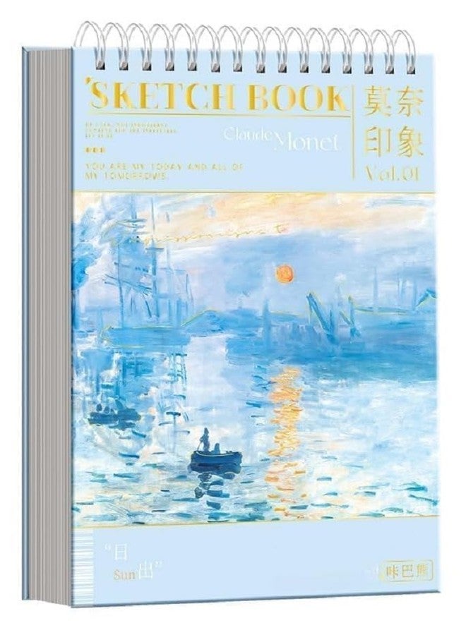 BlackZone A4 Sketching Book for Artist, A4 Thickened Sketchpad for Artist 60 Sheet, Students Hand-Painted Colored Lead Picture Album Sketch Book for Painting, Drawing, Art & Craft Work (Blue) - Image 1