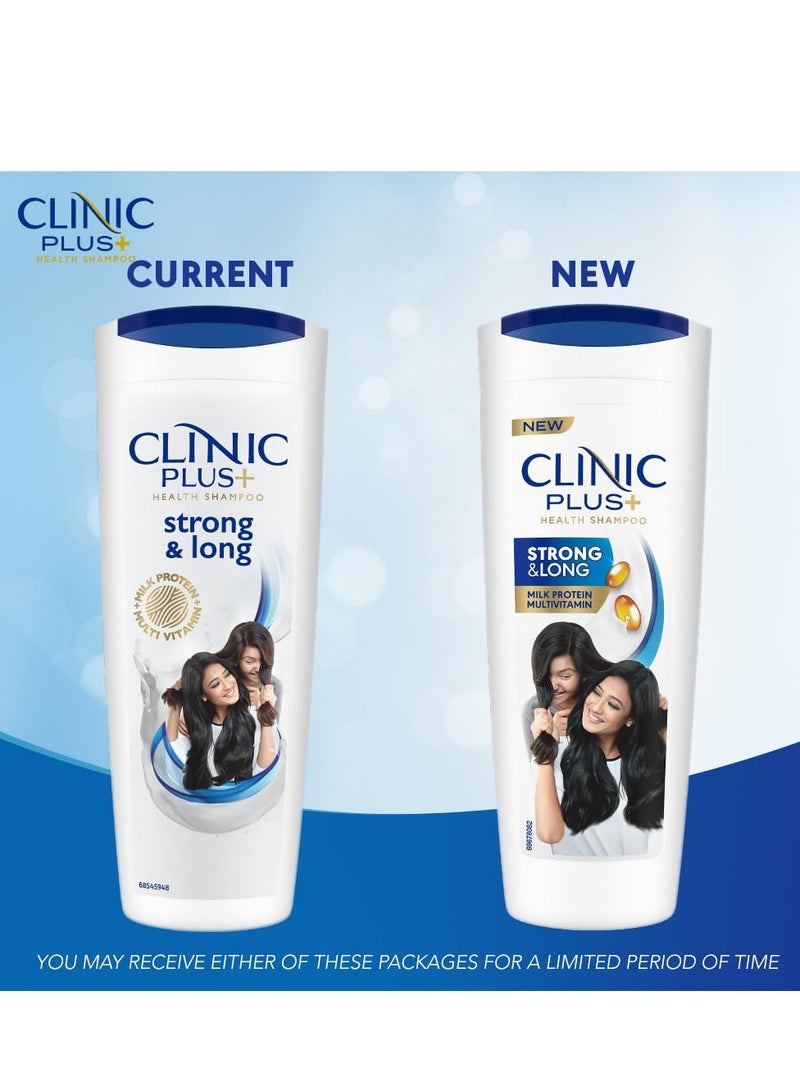 كلينيك بلس شامبو كلينيك بلس لتقوية الشعر الطويل 650 مل للشعر الطويل الصحي مع بروتينات الحليب والفيتامينات المتعددة - Image 2