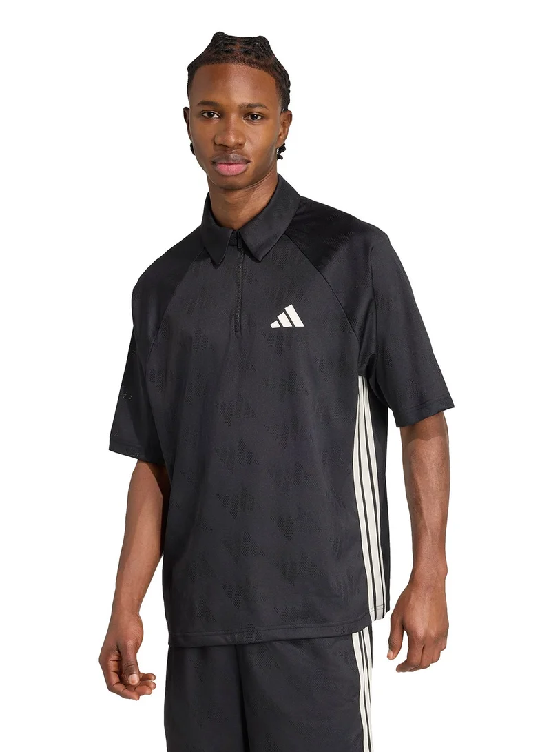 Adidas Stadium Jacquard Polo T-Shirt