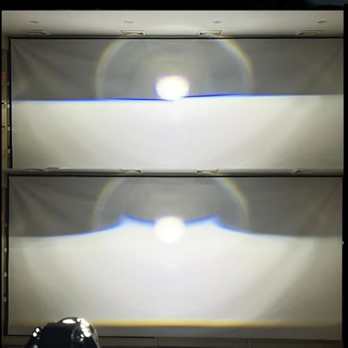 ريحني طقم تعديل عدسة جهاز عرض ثنائي زينون أزرق 30 بوصة مع وظيفة شعاع عالي ومنخفض، شعاع تركيز أبيض 6000 كلفن 25000 لومن، خط قطع واضح، بدون حجب، ترقية سيارة قادمة، عدسة جهاز عرض ثنائي زينون - Image 4