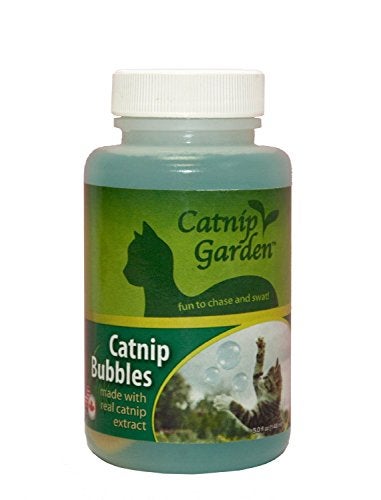 Multipet Catnip Garden Bubbles Toy 5 oz - Image 1