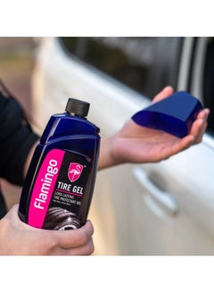 FLAMINGO Flamingo Tire Gel Long Lasting Tire Protectant Gel 500 ML  - Image 4