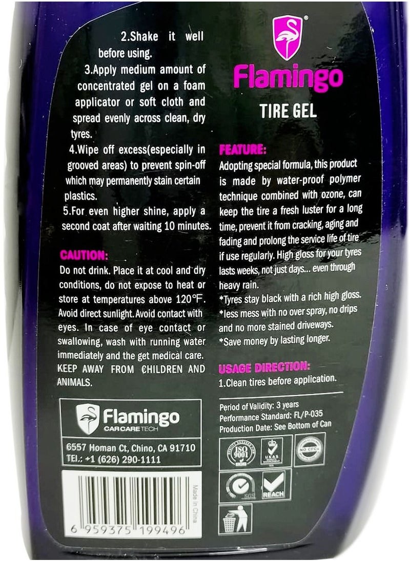 Flamingo Tire Gel Long Lasting Tire Protectant Gel 500 ML - pzsku/ZC4CB9D2184B6C4ACC783Z/45/_/1658163515/ba12a825-e964-4bdf-9c04-e2e1c7928ea6