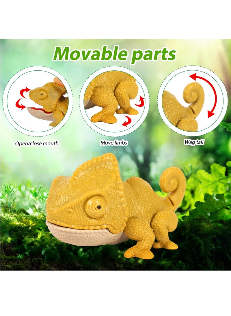 SOLARAE 6pcs Finger Biting Toys, Finger Bite Animals Figure, Chomp Toys Plastic, Novelty Finger Toys, Hand Dolls Props, Movable Joint Toys, Animal Action Figures for Boys Kids Birthday Party Holiday - Image 5