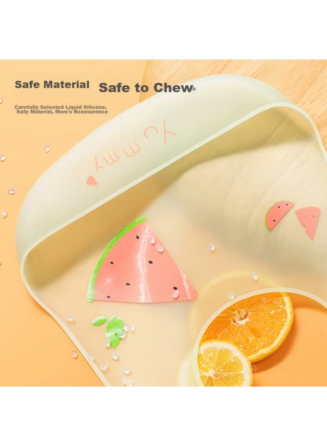Doctor Ma Dr. Ma Baby Bib, Children's Eating Bib, Silicone Bib, Infant Supplementary Food And Snack Bib, Thin Style, Small Dog Design - Image 4
