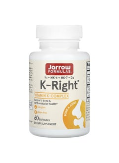 jarrow formulas Jarrow Formulas, K-Right, 60 Softgels  - Image 1