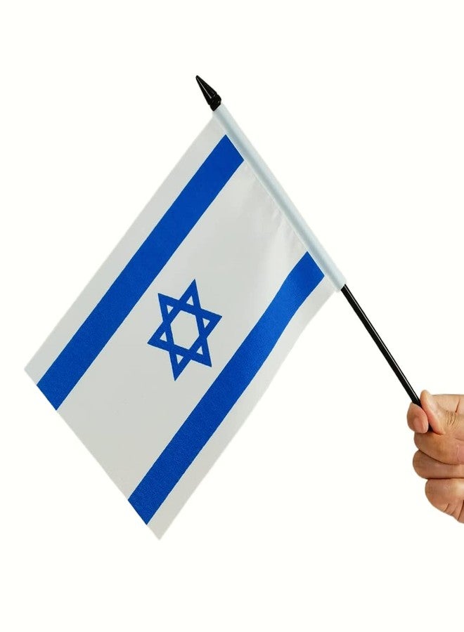 Zigvert American & Israel Desk Flag, 8.2" x 5.5", Polyester, 2-Piece Set for Room Display - Image 3
