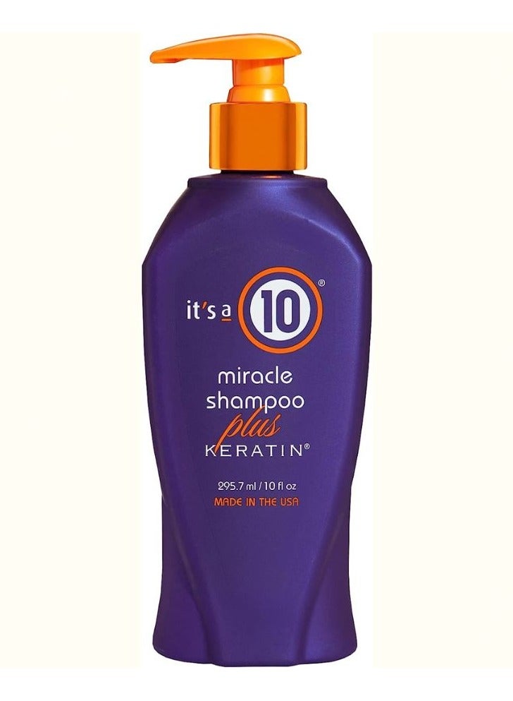 It's a 10 Haircare Miracle Shampoo Plus Keratin, Keratin protein, Color protection, Heat styling protection, Bouncier, softer hair 10 fl oz - Image 1