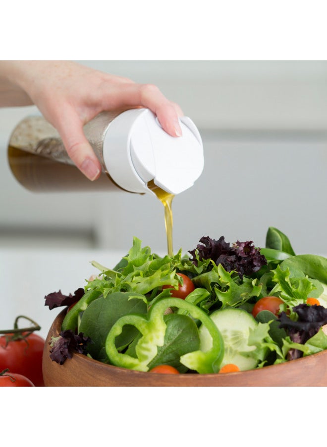 Whiskware Whiskware Salad Dressing Shaker Bottle, 2.5 Cups, White  - Image 5