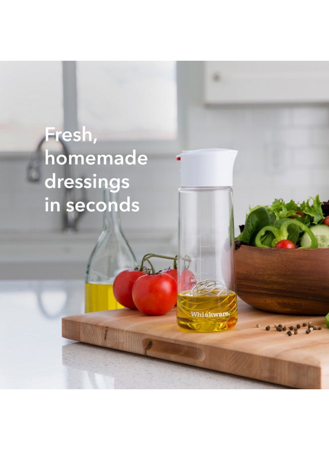 Whiskware Whiskware Salad Dressing Shaker Bottle, 2.5 Cups, White  - Image 2