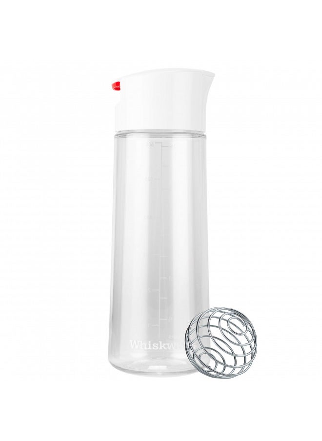 Whiskware Whiskware Salad Dressing Shaker Bottle, 2.5 Cups, White  - Image 1