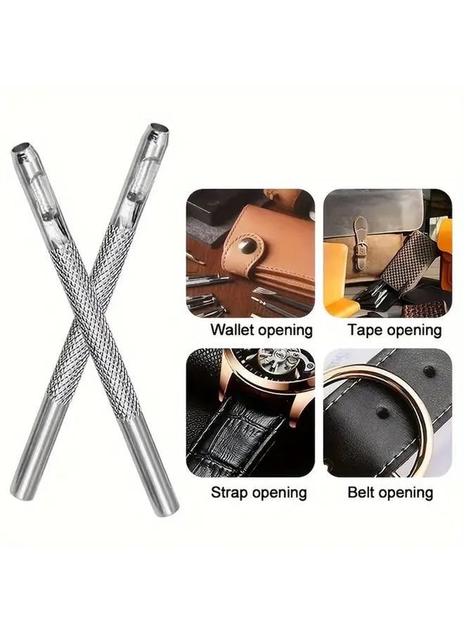 4Pcs Metal Hollow Drill Tool Set 2 5 3 0 3 5 4 0mm For Belts And Crafts - Image 4