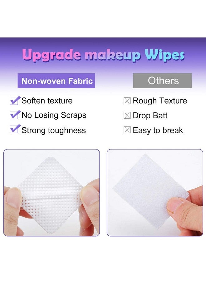 Maitys 400 Pieces Nail Art Polish Wipes Eyelash Glue Cleaner Glue Wiping Cloth Non-woven Fabric Wipes Removal Tool for Eyelash Extension Glue and Nail Polish Bottle - Image 5