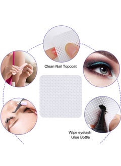 Maitys 400 Pieces Nail Art Polish Wipes Eyelash Glue Cleaner Glue Wiping Cloth Non-woven Fabric Wipes Removal Tool for Eyelash Extension Glue and Nail Polish Bottle  - Image 4