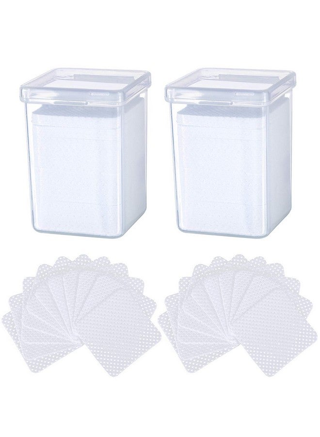 Maitys 400 Pieces Nail Art Polish Wipes Eyelash Glue Cleaner Glue Wiping Cloth Non-woven Fabric Wipes Removal Tool for Eyelash Extension Glue and Nail Polish Bottle - Image 1