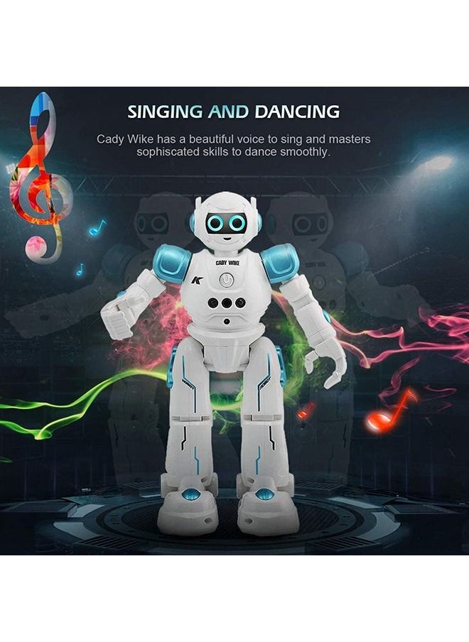 YelaJoy - Remote Control Robot Toy, Rechargeable Gesture Control Robot Toy for Kids, Smart Intelligent Robot Educational Toy with Learning Music Programmable Walking Dancing Singing (Blue) - Image 1