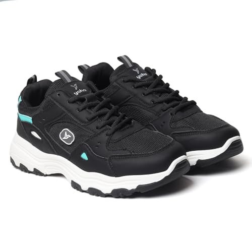 YOHO Tempo Chunky Sneakers for Women, Breathable Mesh Shock-Absorbing, Cushioning Comfort, Durable Grip for All-Day Ease| Fashionable & Stylish Casual Sport Shoes-0920 | EspressoMatcha - UK 4 - Image 1