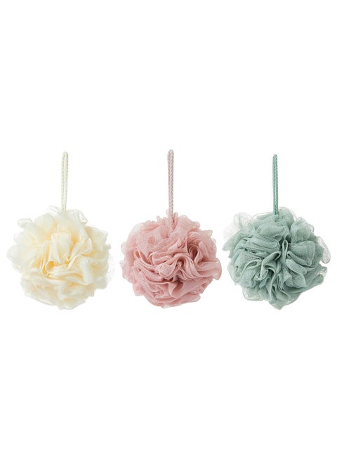 3 Pcs Bath Loofah, Bath Body Scrubber for Women - Men, Exfoliating Bath Sponge Body Scrubber Biodegradable, Scratch-Free Body Wash Sponge Shower Essential Skin Care by INVERSE