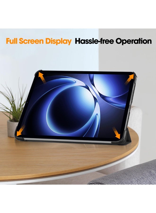 Case for Xiaomi Pad Mini 8.8 Inch, Thin Leather Case with Multi-Angle Viewing Folio Protective Case Document Slots and Auto Sleep/Wake Function - Image 2