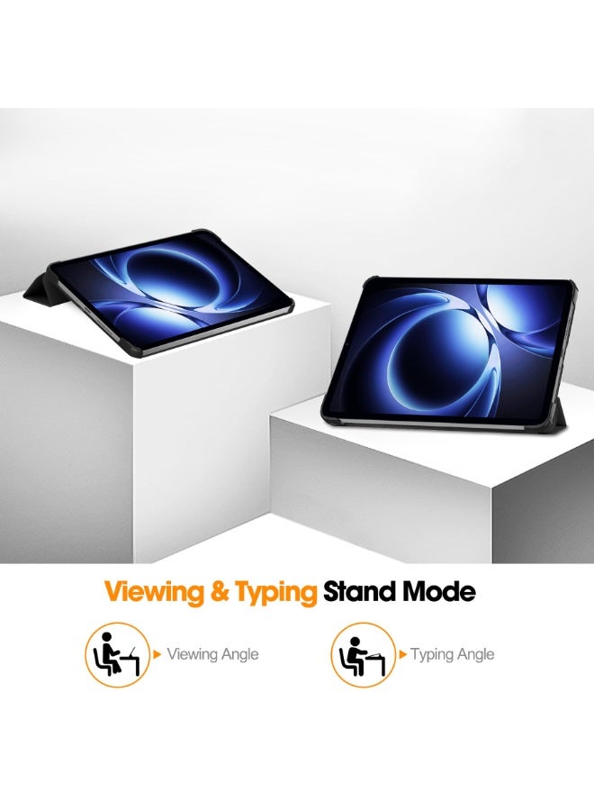 Case for Xiaomi Pad Mini 8.8 Inch, Thin Leather Case with Multi-Angle Viewing Folio Protective Case Document Slots and Auto Sleep/Wake Function - Image 3