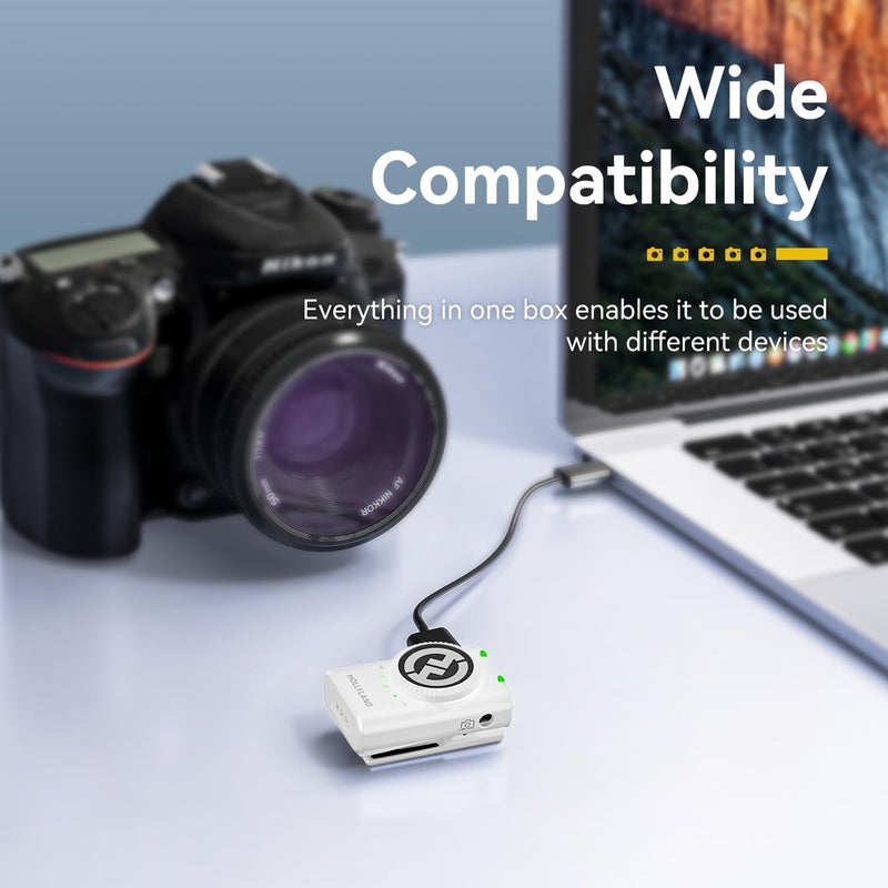 HollyView Hollyland LARK M2 Wireless Microphone (Combo White(2 TX+3 RX)) - Image 5