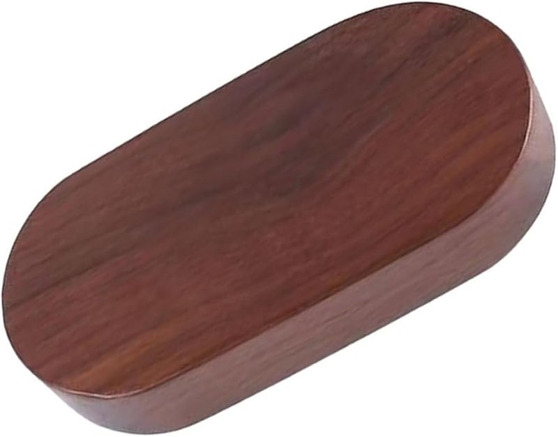 Walnut Wood Base Pedestal Stand For Figurines And Decorative Home Office Display - Image 1