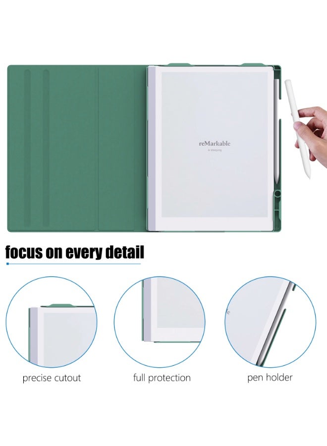 My Choice 360° Folding Case Cover with Pen Slot for Remarkable 2 10.3"- Green - Image 3