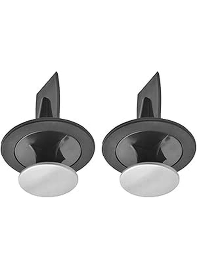 Stainless Steel 80mm Garbage Disposal Sink Plug And Drain Stopper 2pcs Kitchen Food Waste Disposal Cover Anti Clogging Splash Guard - Image 1
