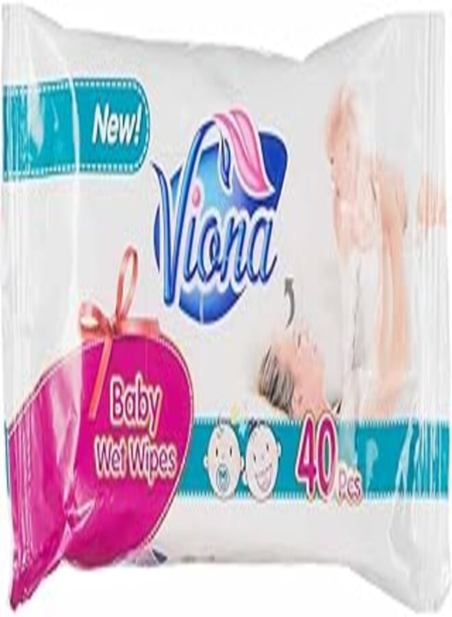 viona Viona new baby wet wipes - 40 pieces