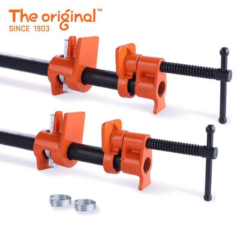PONY 2-Pack 52 Wood Gluing Pipe Clamp Fixture for 1/2 Inch Black Pipe - Image 2