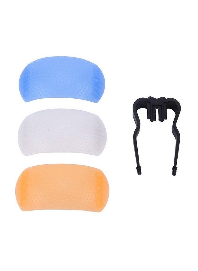 Rodipu Practical 3 Color 8741Mm Flash Bounce Diffuser Cover Flash Diffuser Cover Popup For Camera Flash Photography  - Image 1