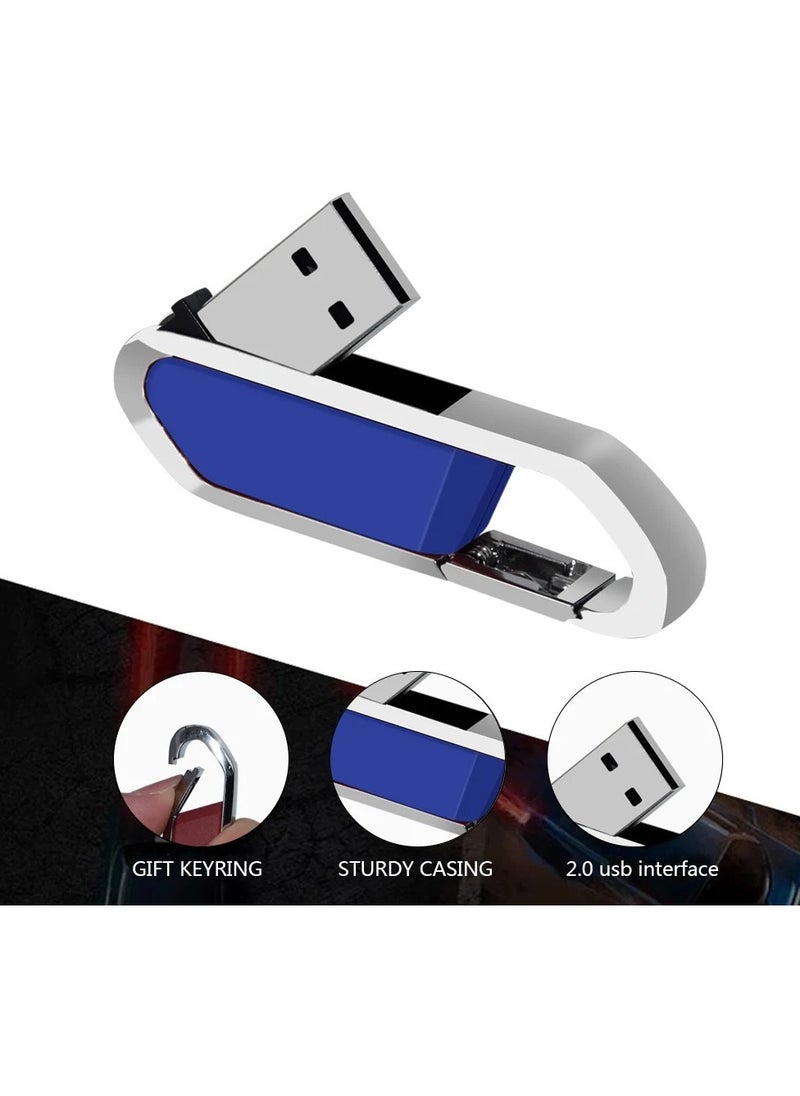 AROAQ USB Flash Drive, Portable Metal Thumb Drive with Keychain, USB 2.0 Flash Drive Memory Stick, Convenient and Fast Pen Thumb U Disk for External Data Storage, (1pc 128GB Black)  - Image 4