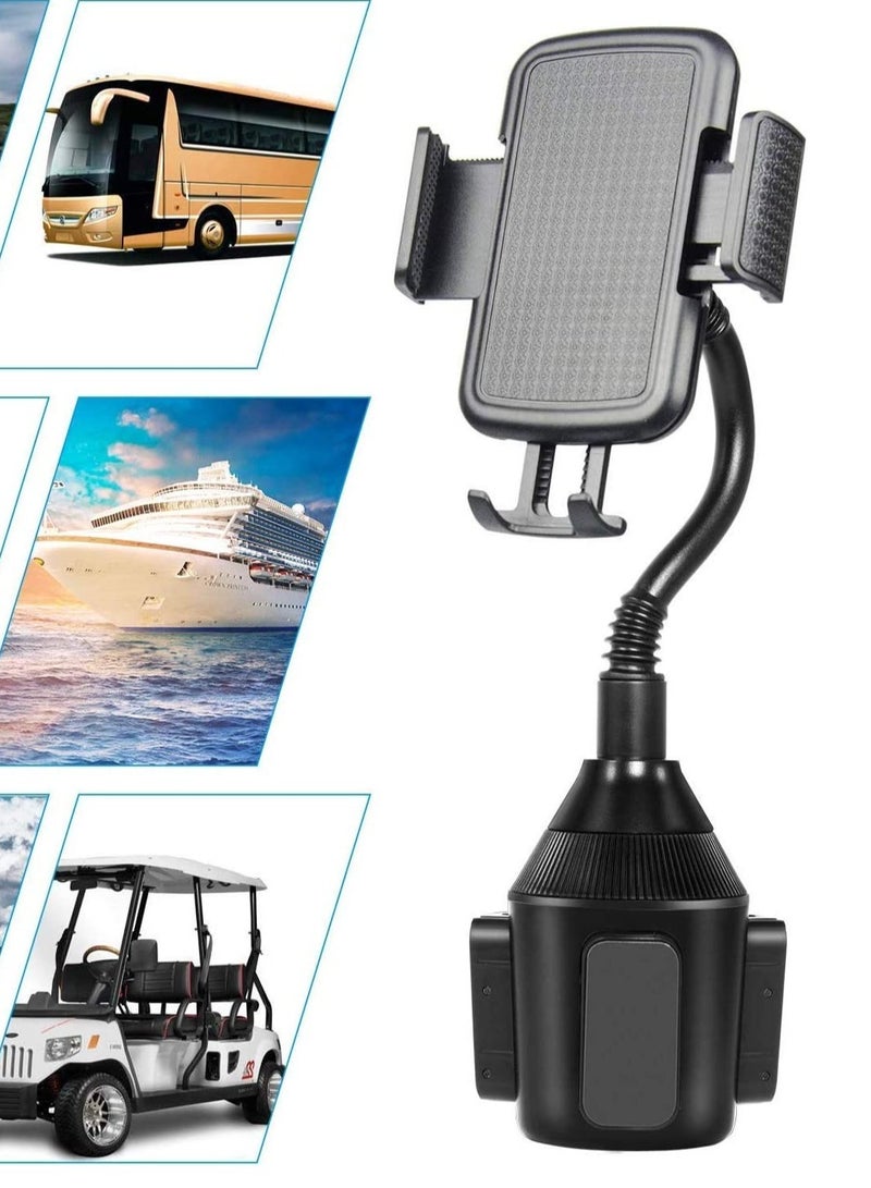 ELTRAZONE Cup Holder Phone Mount Universal Adjustable Gooseneck Cup Holder Cradle Car Mount for Cell Phone iPhone Xs/XS Max/X/8/7 Plus/Galaxy - Image 1