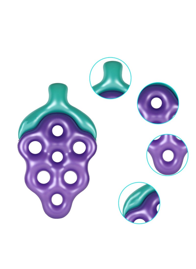 null - Grape Float Raft Adult Water Toy Inflatable Pool Lounge Swimming Pool Floats Raft Inflatable Pool Floating Mat for Summer Parties - Image 1