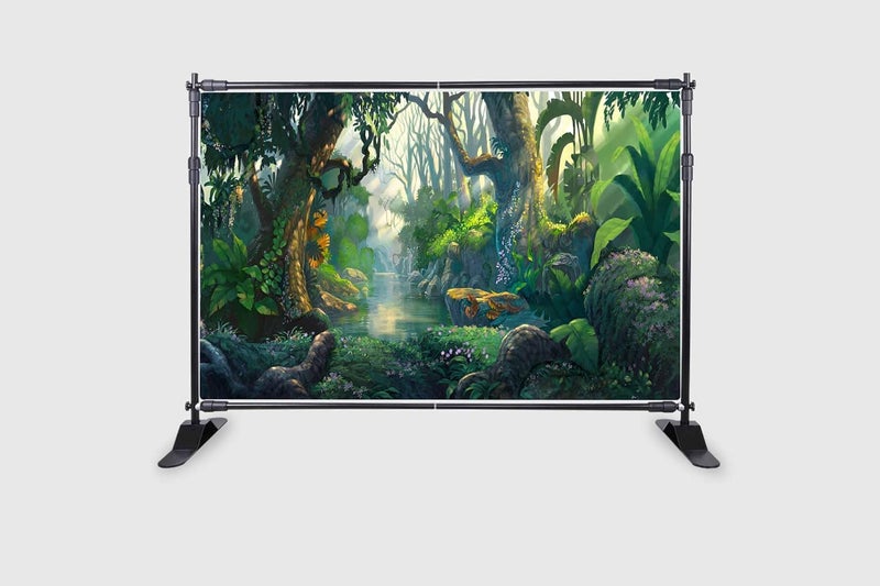 Backdropon خلفية قصص خيالية للتصوير فوتوغرافي أرض خيالية استوائية غابة عذراء أشعة الشمس زهور خلفية حفلة عيد ميلاد الأطفال كشك تصوير بحجم 5 أقدام ارتفاع و 8 أقدام عرض (5*8) - Image 2