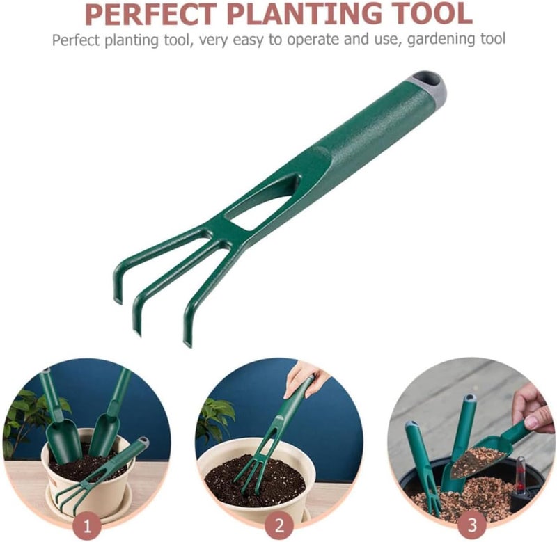 Oblivion 3 Pcs Gardening Tool Set, Hand Tool Kit for Home Gardening, Small Sized Hand Cultivator, Small Trowel, Garden Fork, Perfectly Sized, Ideal for Home Gardening and Lawn - Image 5