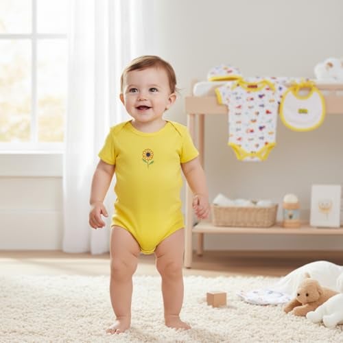 VParents Honey Punch New Born Baby Gift Set (Yellow, Pack of 13) - Image 5