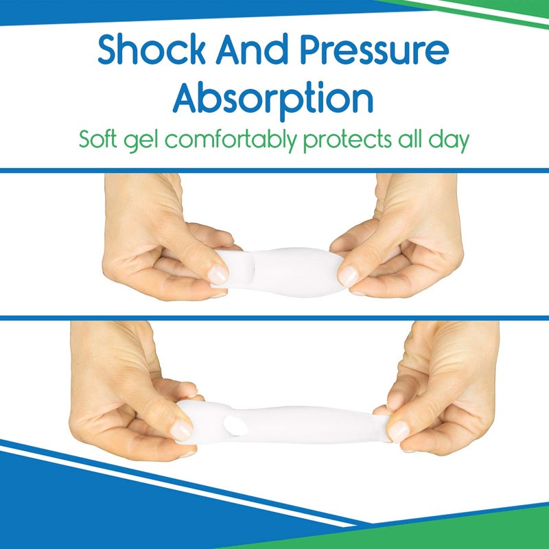 VIVEsole Bunion Pads and Toe Separator By Envelop TwoPack Best Dual Action Protector Treatment Gel Bunion Pads and Toe Straightener Vive Guarantee - Image 3